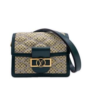 LOUIS VUITTON Louis Vuitton Canvas Leather Maltage Dauphine MIN M53996 Should...